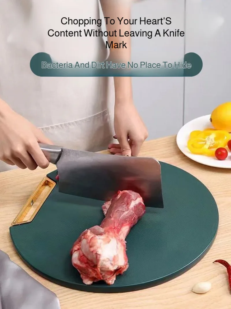 

Household food-grade chopping board double-sided standing thickened chopping board antibacterial non-slip cutting tool gap can