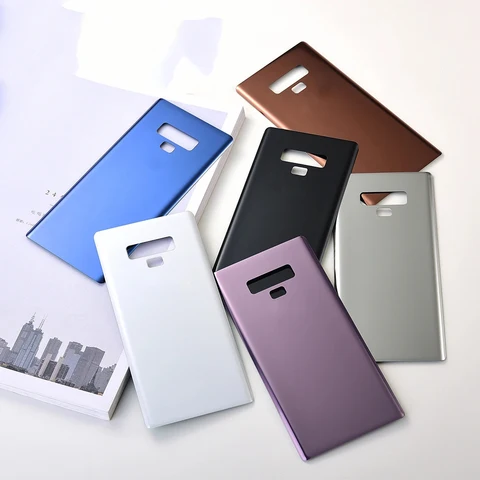 Задняя крышка для Samsung Note 9, задняя панель, Крышка батарейного отсека, корпус, сменные детали для ремонта для Galaxy Note9 N960 N960F SM-N960F