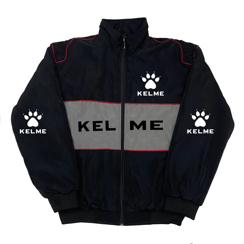 Best-selling quality KELME thick jacket - Men's autumn and winter motorcycle jacket - Men's autumn and winter cotton stand-up co