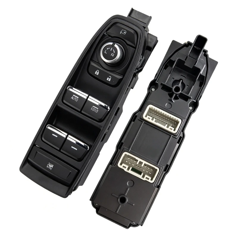Four-Key Automotive Electric Window Switches, 83071-FL000 with Two AUTO Labels, Mirror Adjustment and Door and Window Lock Keys