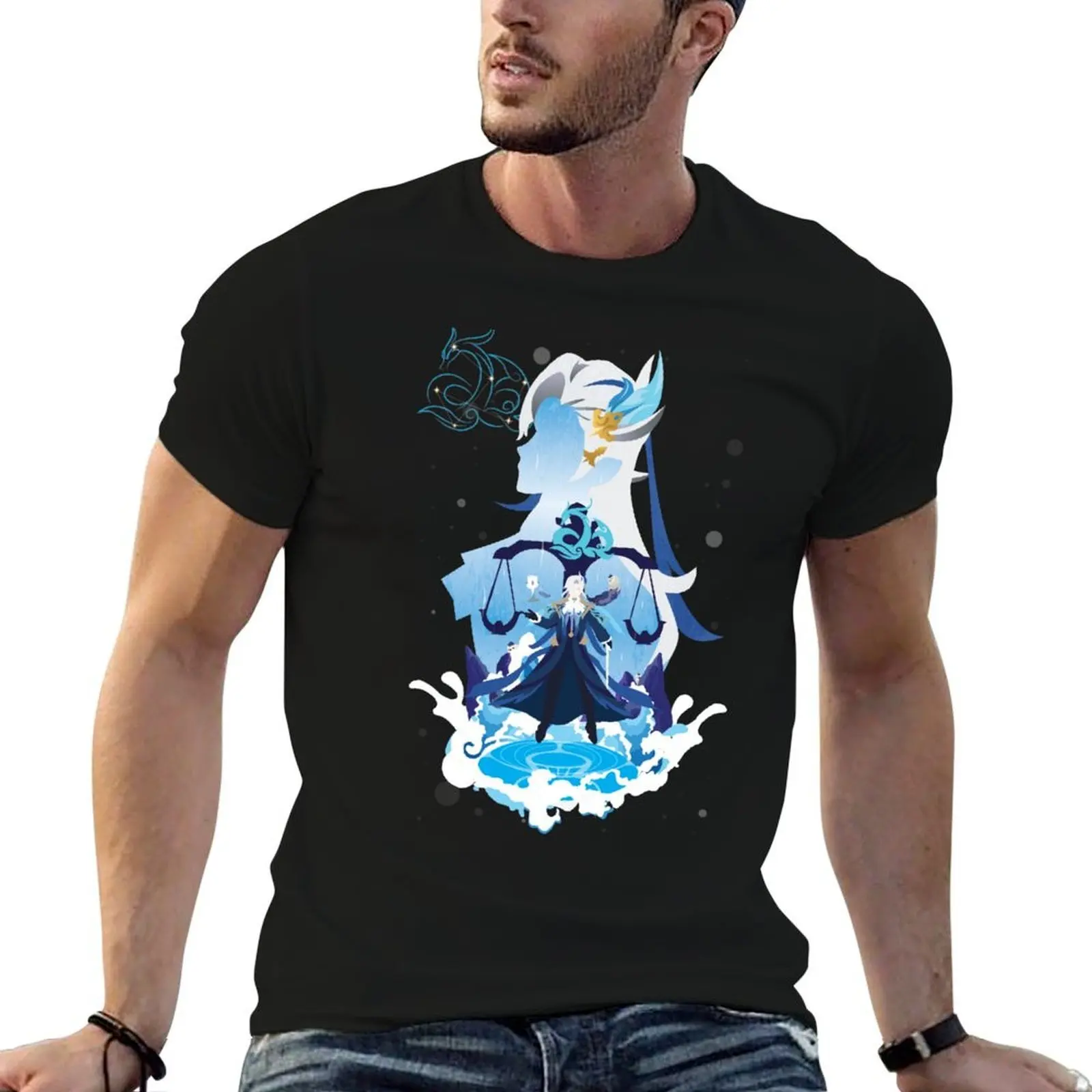 

Neuvillette Negative Space T-Shirt t shirt men 100% cotton luxury brand printed t shirts for man t shirts for man cotton T-shirt