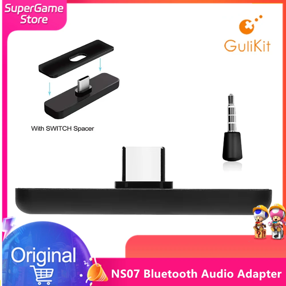 GuliKit NS07 Bluetooth Audio Adapter Wireless Route Air Type-C Transmitter for Nintendo Switch NS OLED PS4 PS5 PC Accessories