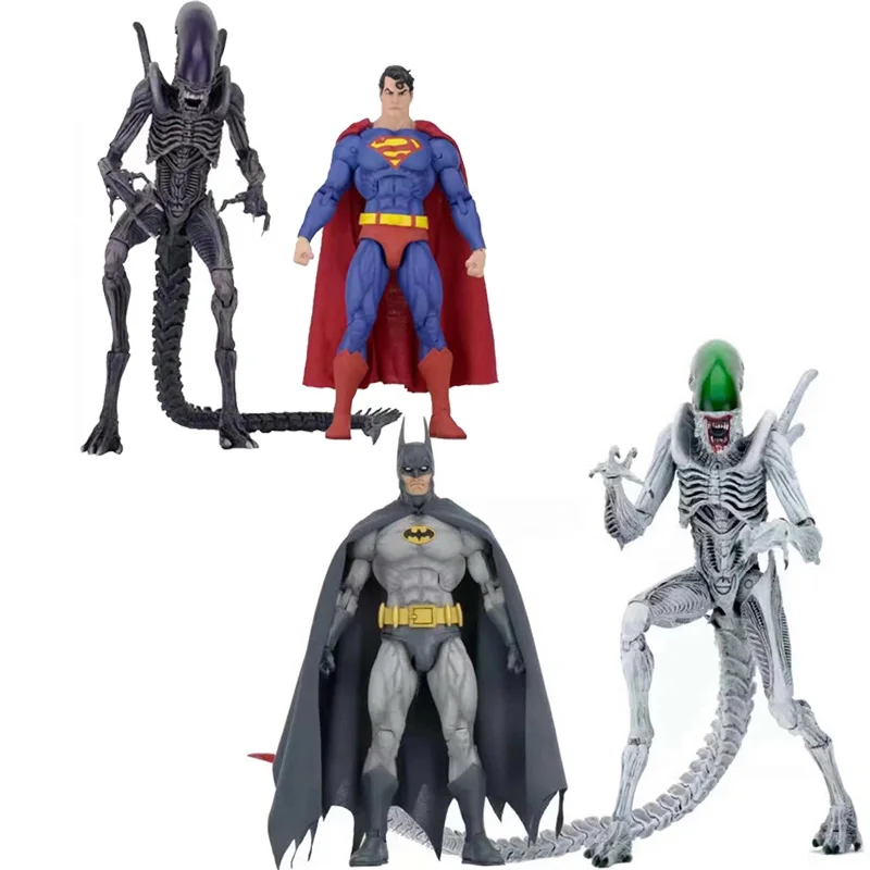 Neca Superman vs Alien Xenomorph 2PCS Action Figure 7inch