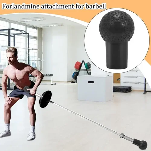 Imagen 2 del producto Accesorio de barra de sentadillas con rotación de 360 grados: poste en T resistente, caucho natural, accesorio de gimnasio en casa