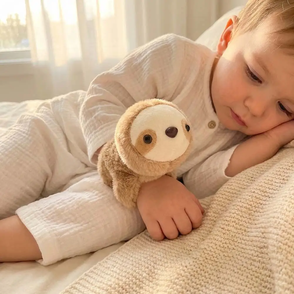 

Sloth Animal Plush Wrist Band Simulation Wrist Style Sloth Slap Bracelet 15cm Soft Plush Doll Slap Bracelet Home Decor