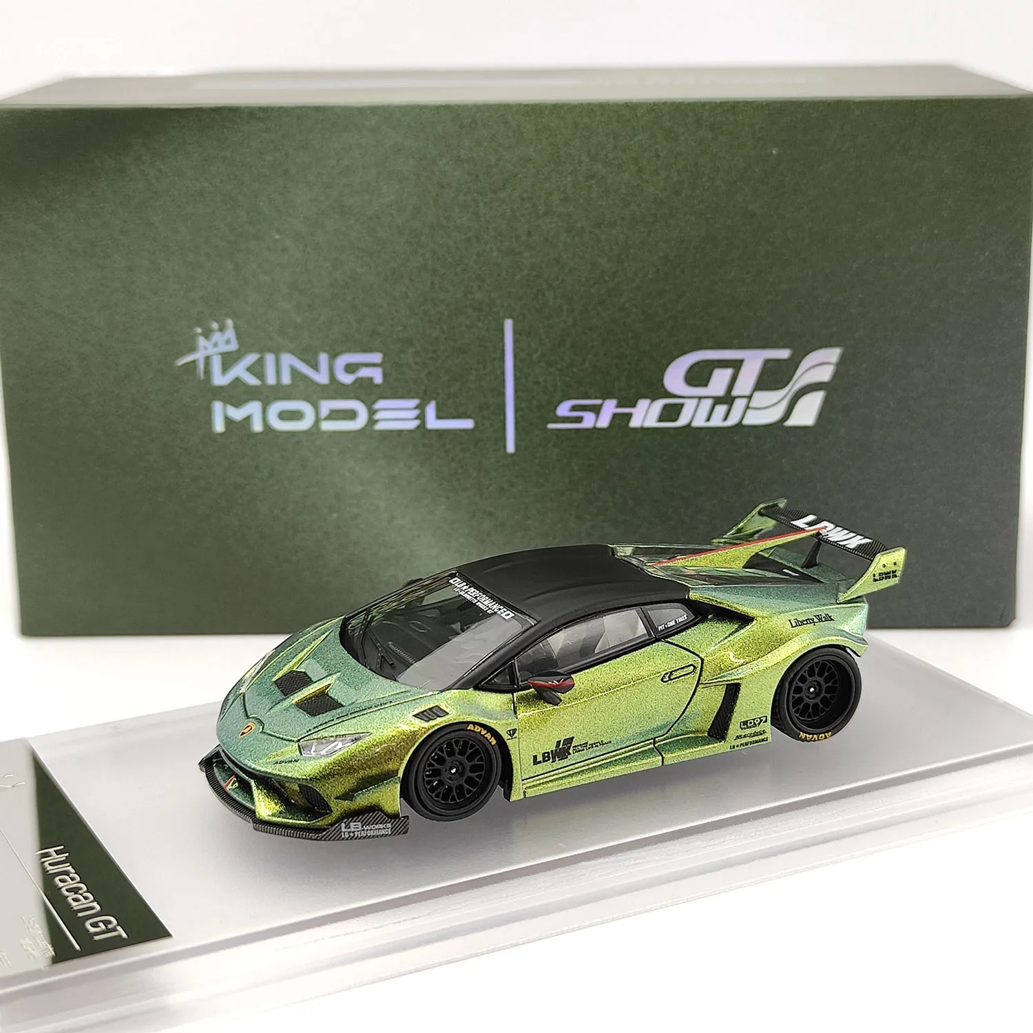 دييكاست الملك نموذج 1:64 مقياس هوراكان GT لامبورغيني الحرباء سبيكة سيارة نموذج تحصيل لعبة هدية تذكارية عرض حلية #1