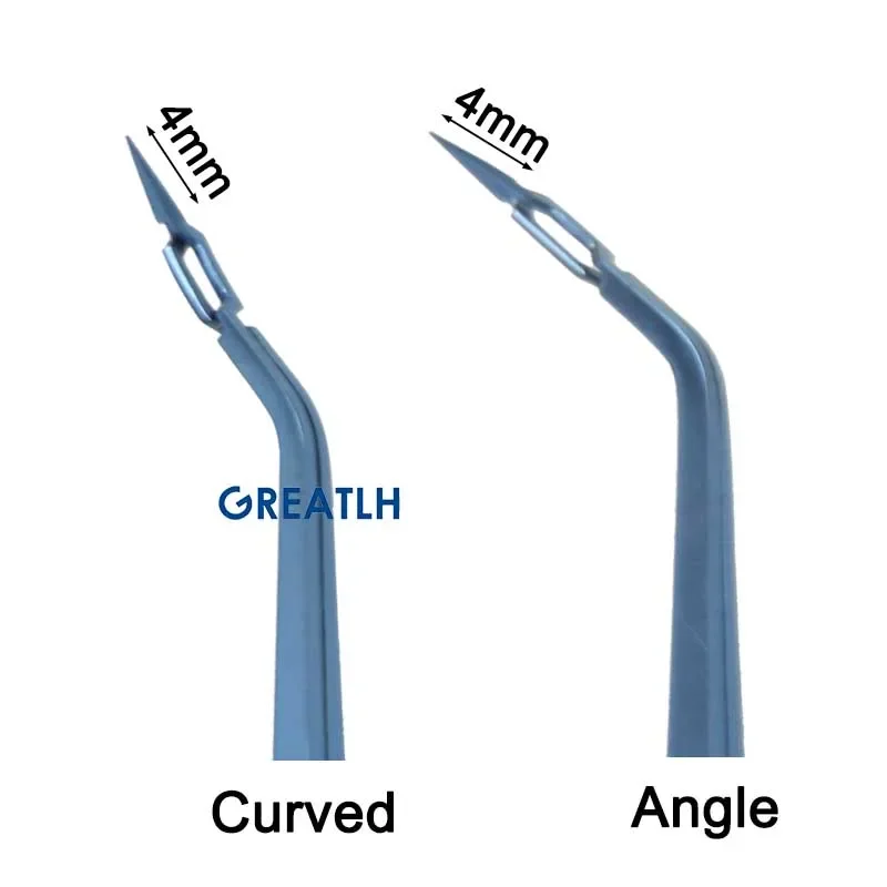 Curved/straight/angle ophthalmic forceps akahoshi prechopper tweezer ophthalmic titanu oční víčko nástroje ophthalmic měřici zařízení