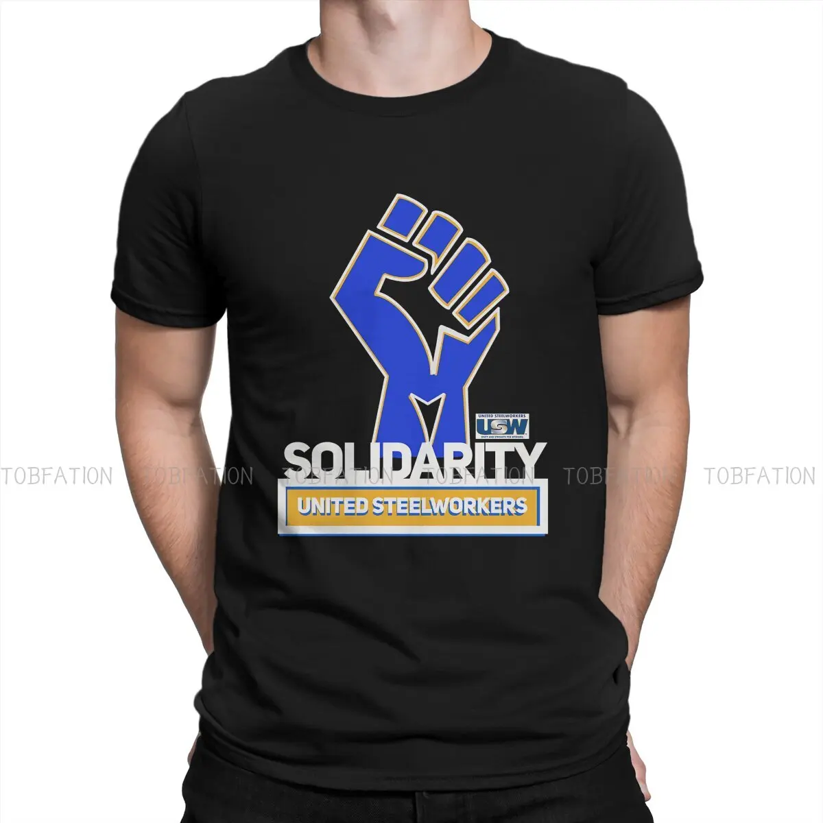 Solidarity United Steel Graphic TShirt Worker Style Tops Comfortable T Shirt Men Tee Special Gift Clothes