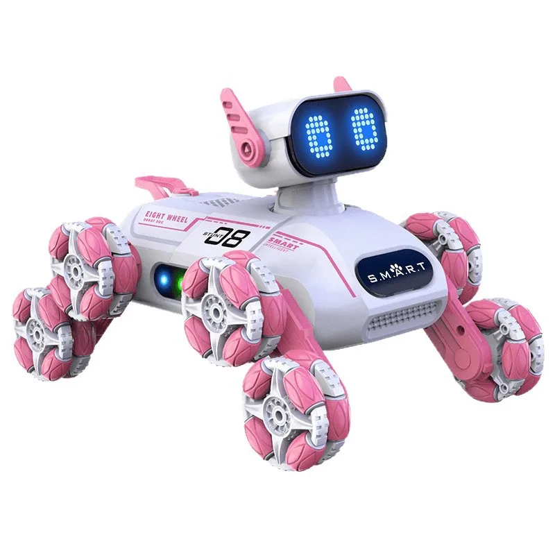 Cool Stuff jouet voiture drôle cadeau-Intelligent cascadeur Rc Robot chien, voiture télécommandée, détection de geste pet Spray voitures Rc, jouets pour enfants