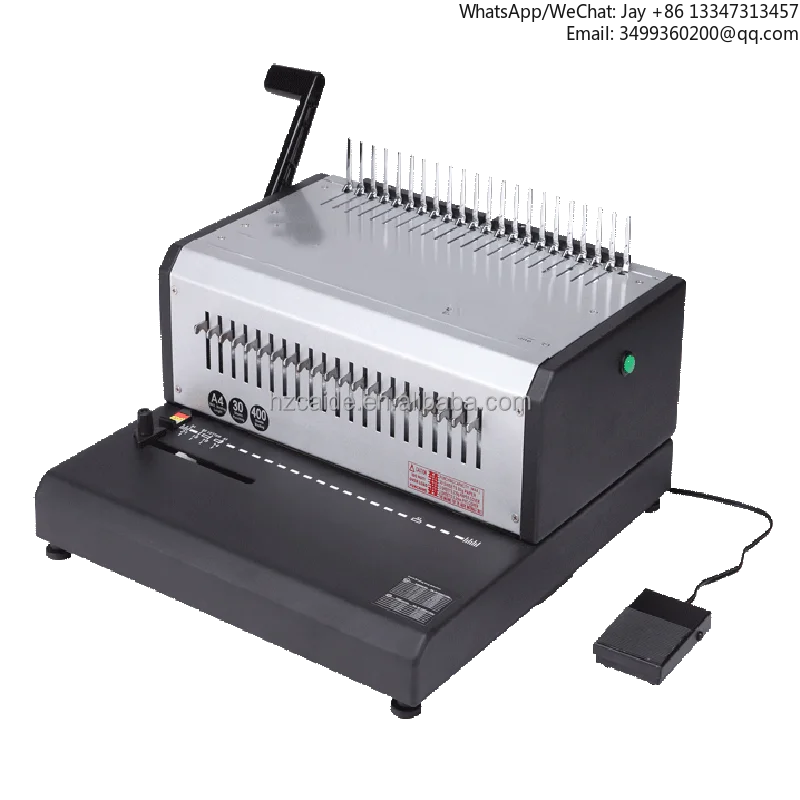 

WDEB-30 Desktop A4 Size Electric 21 Holes Book Electric Comb Binding Machine