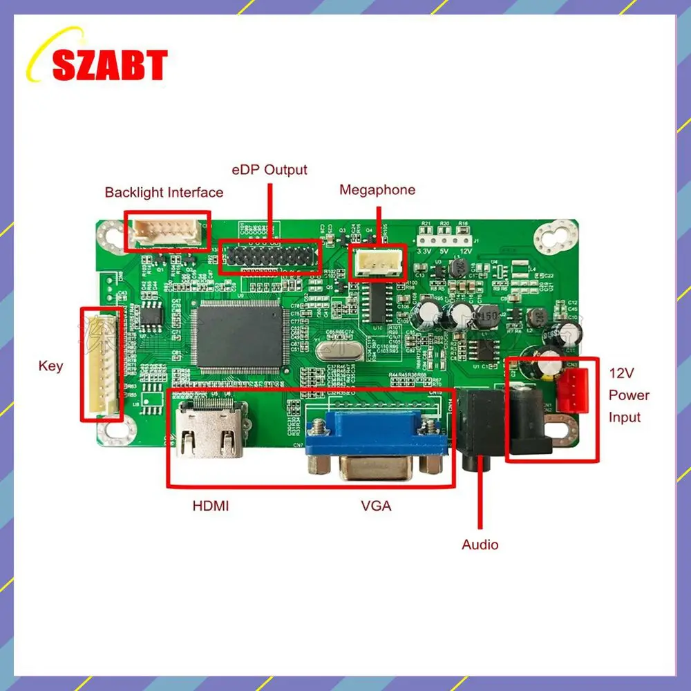 27 Inch HDMI+VGA Controller Board Kit for 2560X1440 LM270WQ1(SD)(C2) LM270WQ1-SDC2 LCD LED Screen Driver Board Diy Monitor