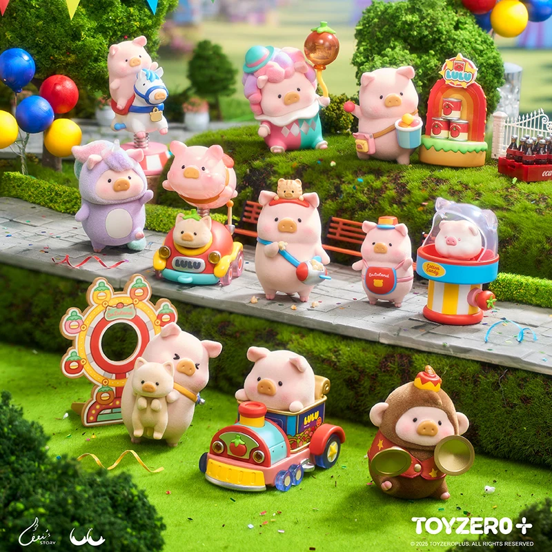 

Lulu The Piggy, красочная серия Paradise, натуральная слепая коробка, загадочная коробка, украшения, фигурки, домашний декор, настольная модель, куклы