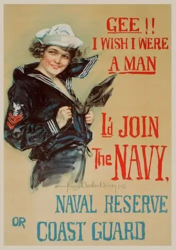Join the Navy War time advertising Retro Vintage Metal Sign Wall Plaque Art a4