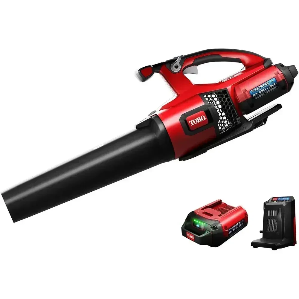 60V Electric Leaf Blower with 120 MPH Air Speed, 605 CFM, and 2.5 Ah Lithium Ion Battery Included