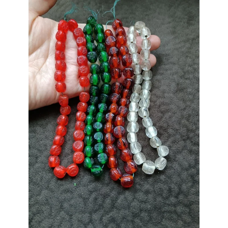 Tibetan Area Backflow Glass Beads Accessories a String of 30 Pieces Four Colors Available