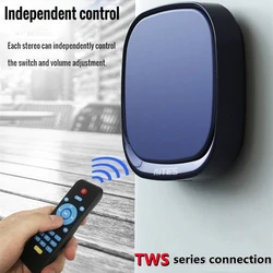 Shop Wall-mounted Bluetooth Speaker TWS Interconnection Built-in 4400 MAh Battery Boom Box Wireless 3D Surround Stereo Subwoofer