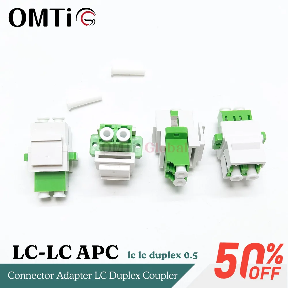 APC Optical Fiber Keystone Pass Through Socket Plug With Hook Insert For Duplex LC/LC Connector Adapter Network Extension Module