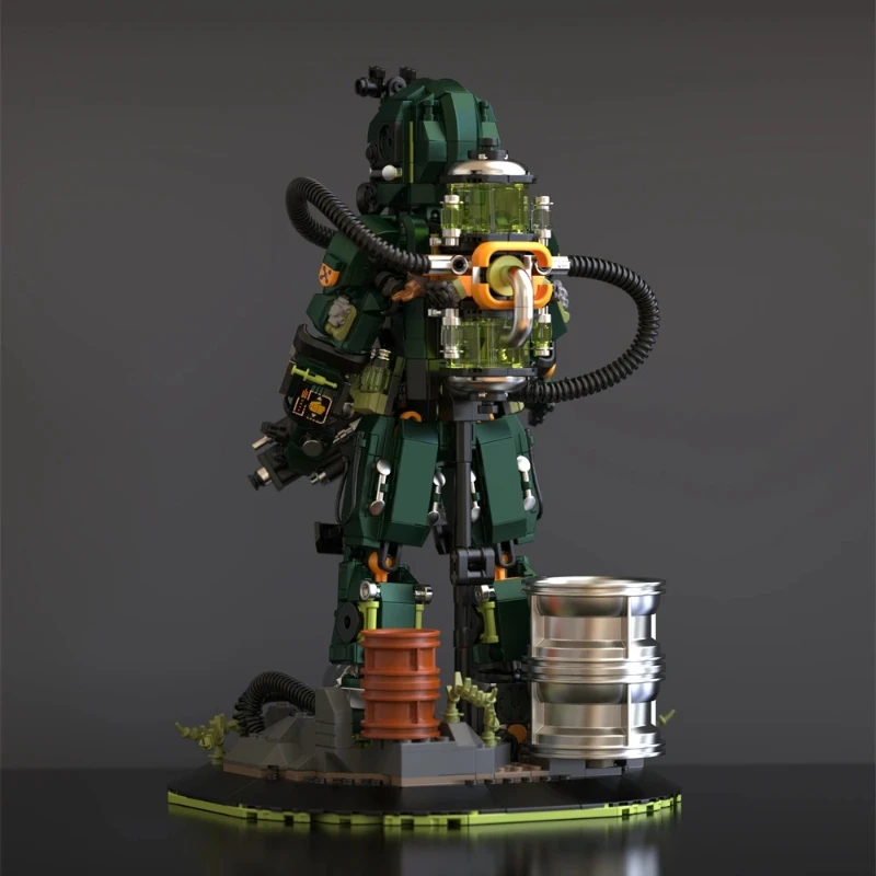 

30703 Gas Mask-Equipped Mech Warrior Model Building Blocks 1271pcs Assembled Mech Robot Decoration MOC Bricks Toys Adult Gifts