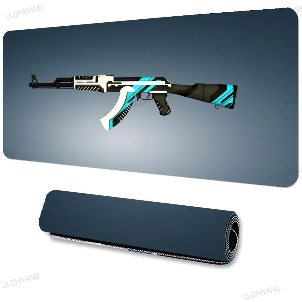 CS GO Sniper Gun Mouse Pad Komputer Baru XXL MousePads Keyboard Mat Gamer Lembut Kantor Karpet Meja Tikar Desktop Panjang MousePad