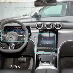 Tempered glass screen Protector Film For Mercedes Benz GLC 260 300 2023 2024 Car center radio GPS navigation intrument