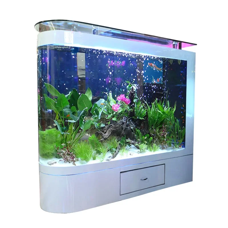 

U-shaped screen fish tank ecological glass fish tank aquarium floor screen can be customized