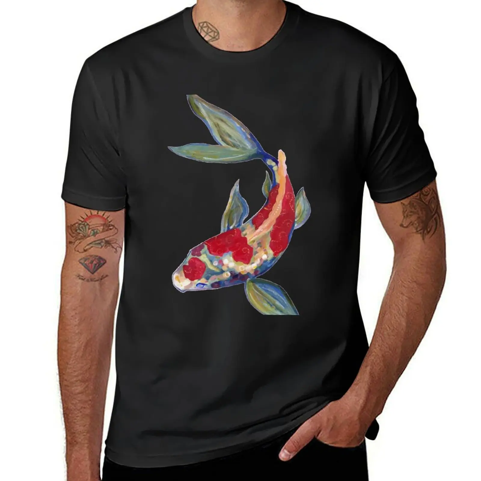 

Koi T-Shirt basketball graphic tees customs design your own street wear cute tops tee shirts for men