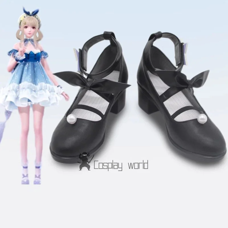 

Game Infinity Nikki Cosplay Shoes High Heels Party Women Girls Nikki Shoes Soft PU Leather Shoe Halloween Casual Shoes
