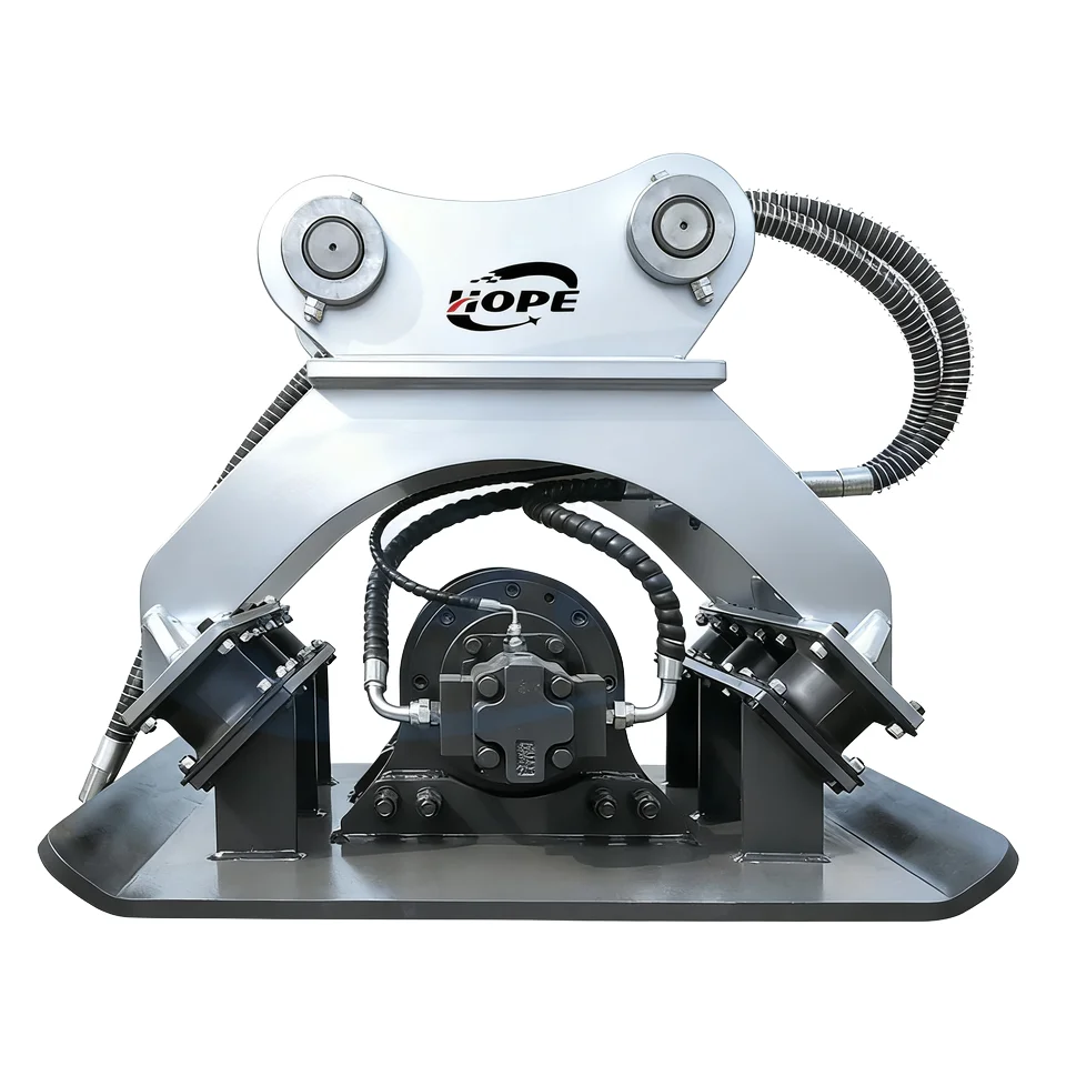 High Quality Durable Steel Plate Compactor Motor Tamping Rammer Vibrator for 3.5-4.5 Ton Excavators Work Area 590x330mm
