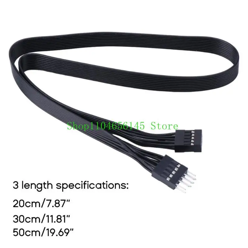 5ASD 9-Pin HDAudio Extension Connection Cable 24Awg tahan lama