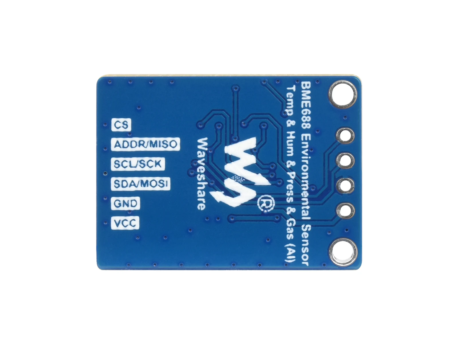 Imagem -05 - Sensor Ambiental Waveshare Bme68x Temperatura Umidade Pressão Barométrica Detecção de Gás para Arduino Raspberry pi