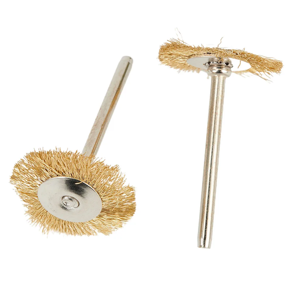 3.1722mm Copper Wire Brush Brass Wire Wheel Brushes Polishing Tool For Grinder Rotary Accessory Great For Cleaning Ship