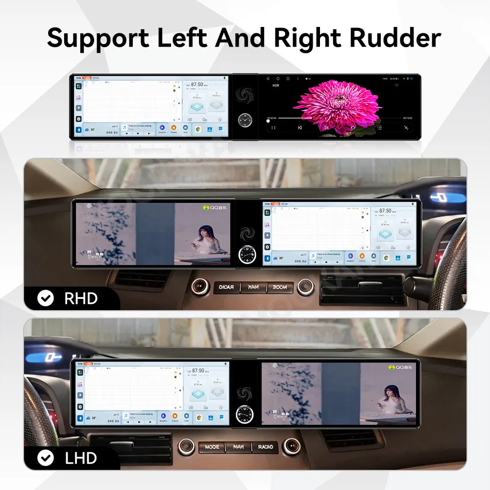 Qualcomm Android 13 Radio For Honda Civic 2006~2011 Dual Screen GPS Multimedia Navigation Car Stereo Receiver player Head Unit