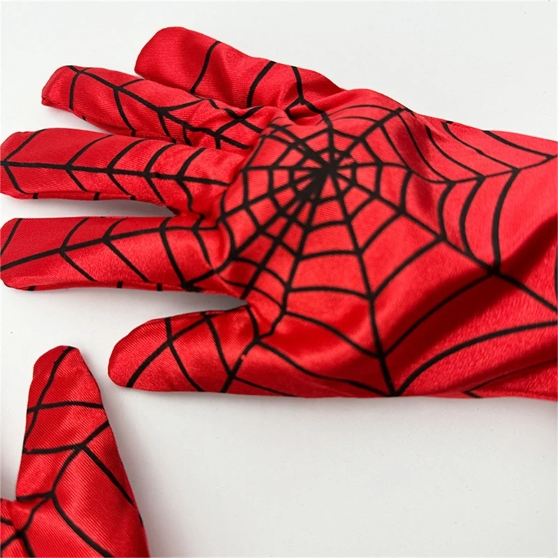 1 par aranhas homem luvas criança aranhas webs luvas halloween spidermans luvas dropship