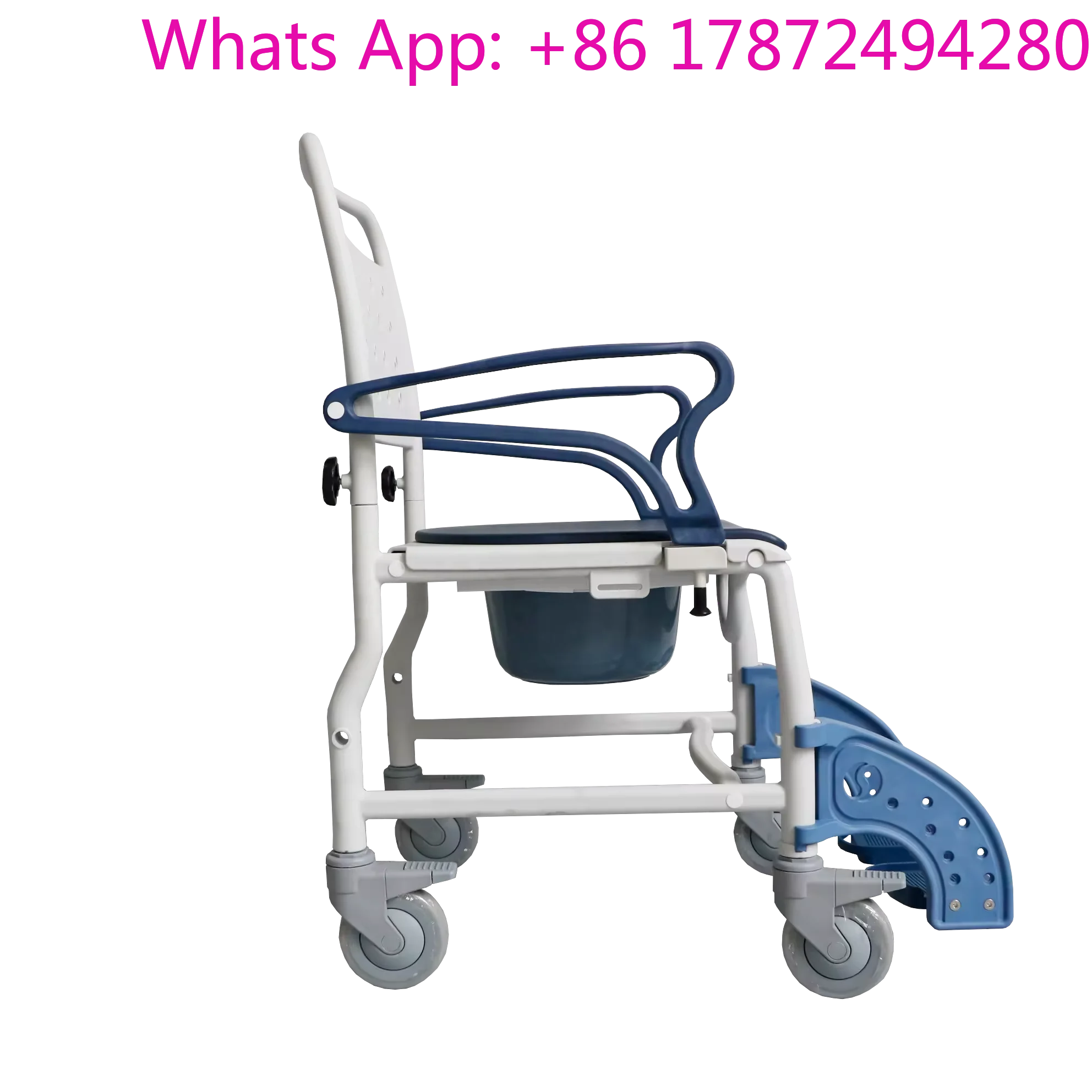 

Plastic Folding Commode Chair 3-in-1 Wheel Chair Bath Chair