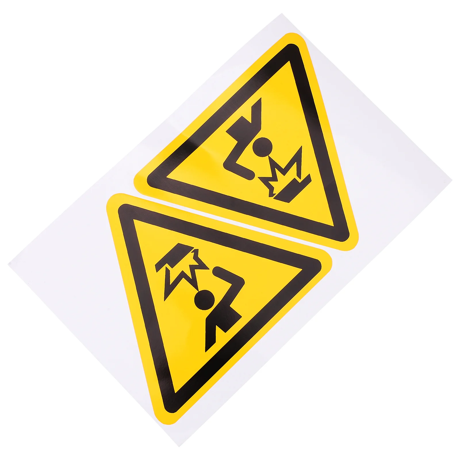 

2 Pcs The Stickers Bump Warning Caution Watch Your Head Signs Pvc Decals