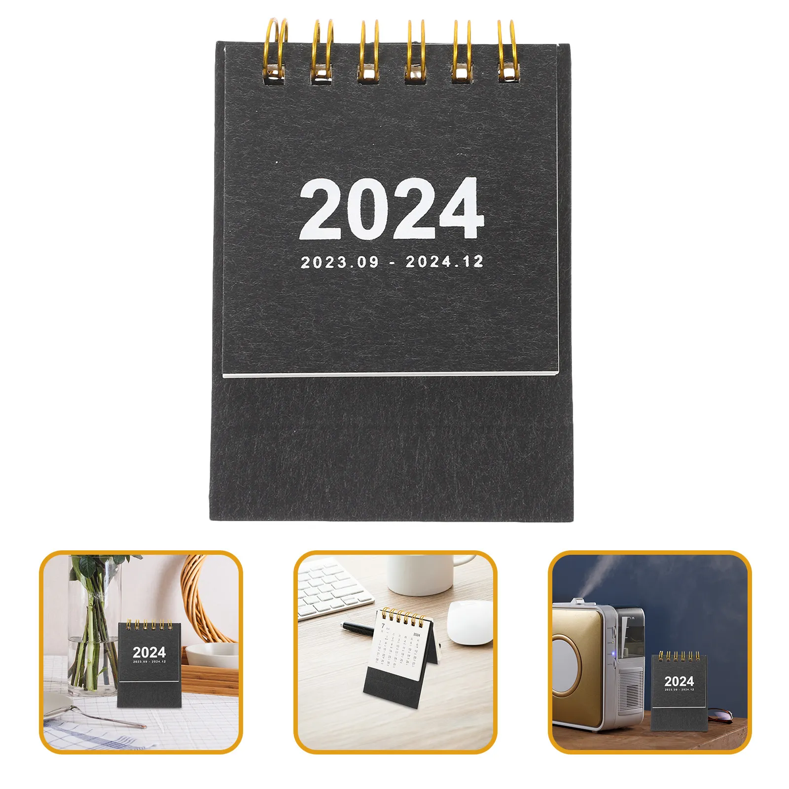 

Delicate Standing Calendar Premium Mini Month Calendar Bright Simple Design for Teachers Students Office Workers Home Decoration