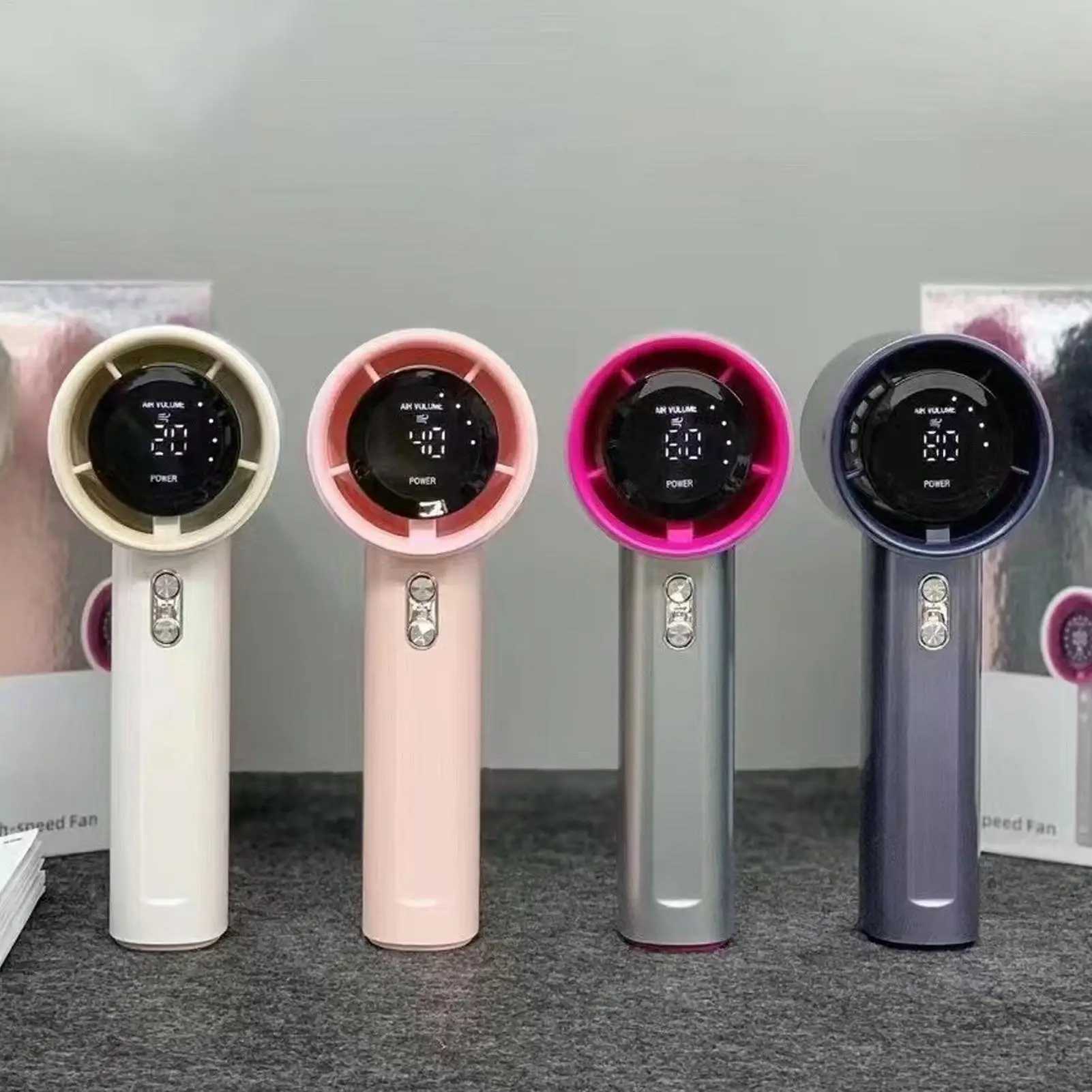 

Rechargeable Handheld Fan precise wind speed control desktop fan Quiet Summer Cooling Accessories for Outdoor Travel Camping