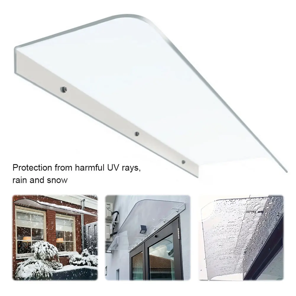 

Window Door Wall Canop UV Rain Protection Awning Canopy Outdoor Door Awning Window Awning Canopy for Front Door/Porch Patio Roof