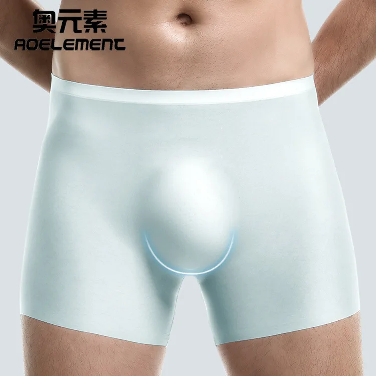 Sexy Seamless Sheer Men Elastic Underwear Sports Sexy Brief Seamless Shorts Briefs