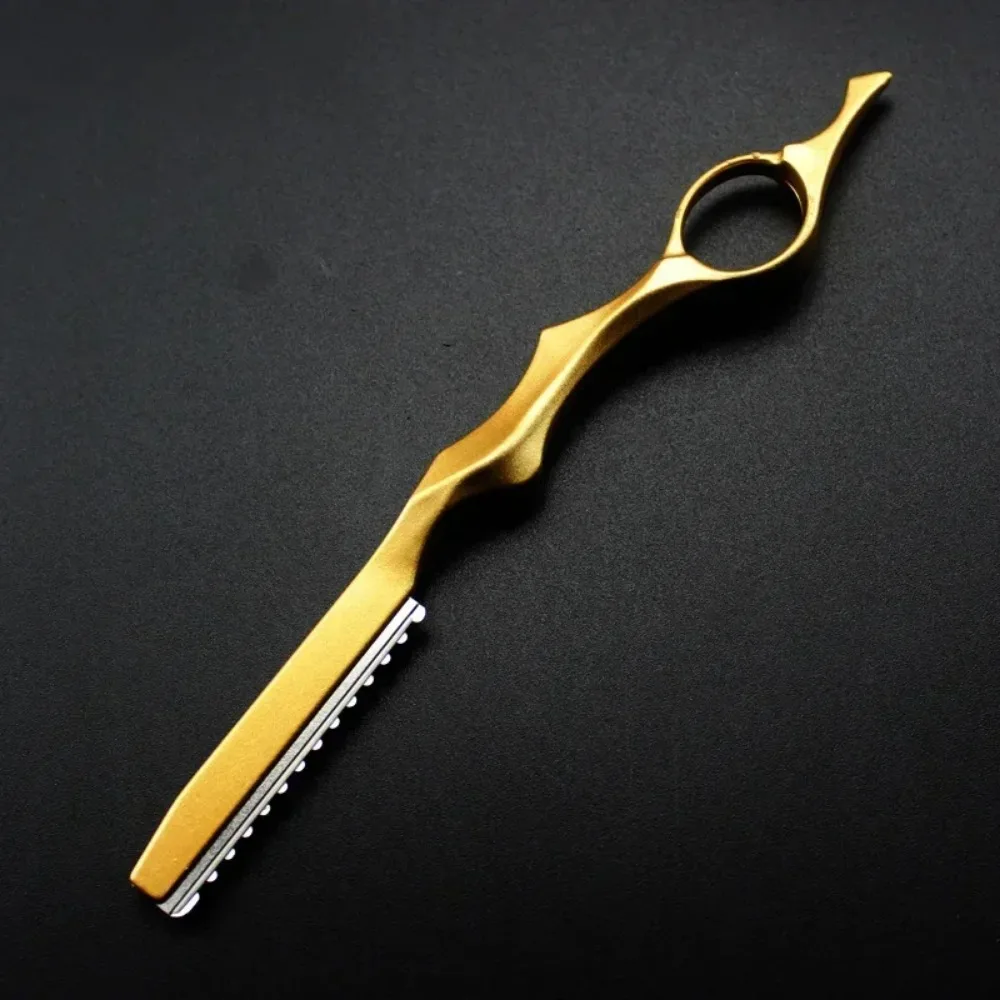 Maquinilla de afeitar profesional de acero inoxidable para peluquería, cuchillo de corte de cabello afilado, herramientas de salón, Japón