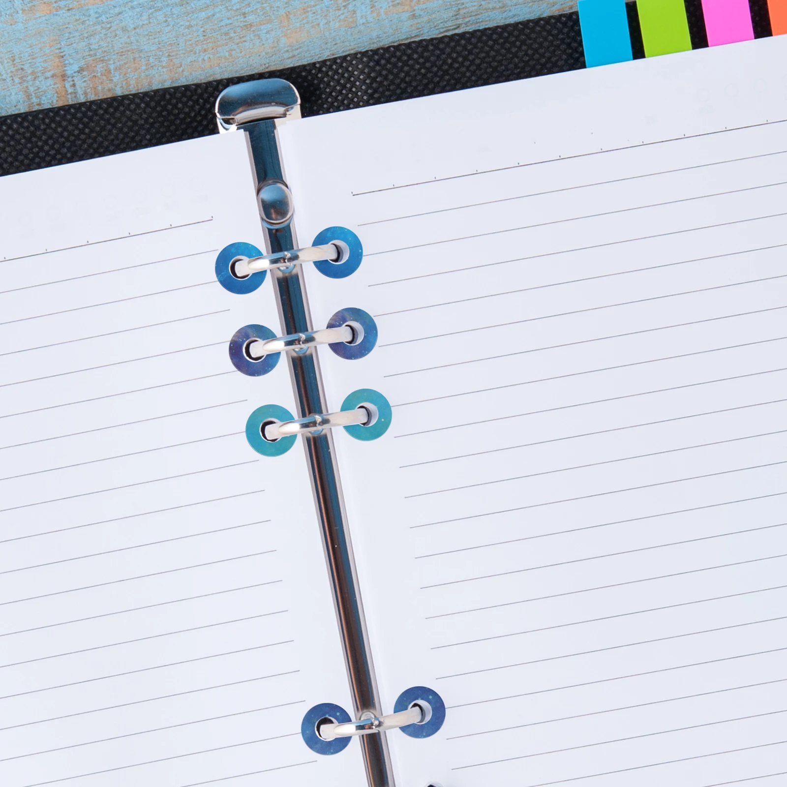 

12 Sheets Protective Sticker Label Hole Punch Reinforcement Stickers Labels Circles Decals Protectors