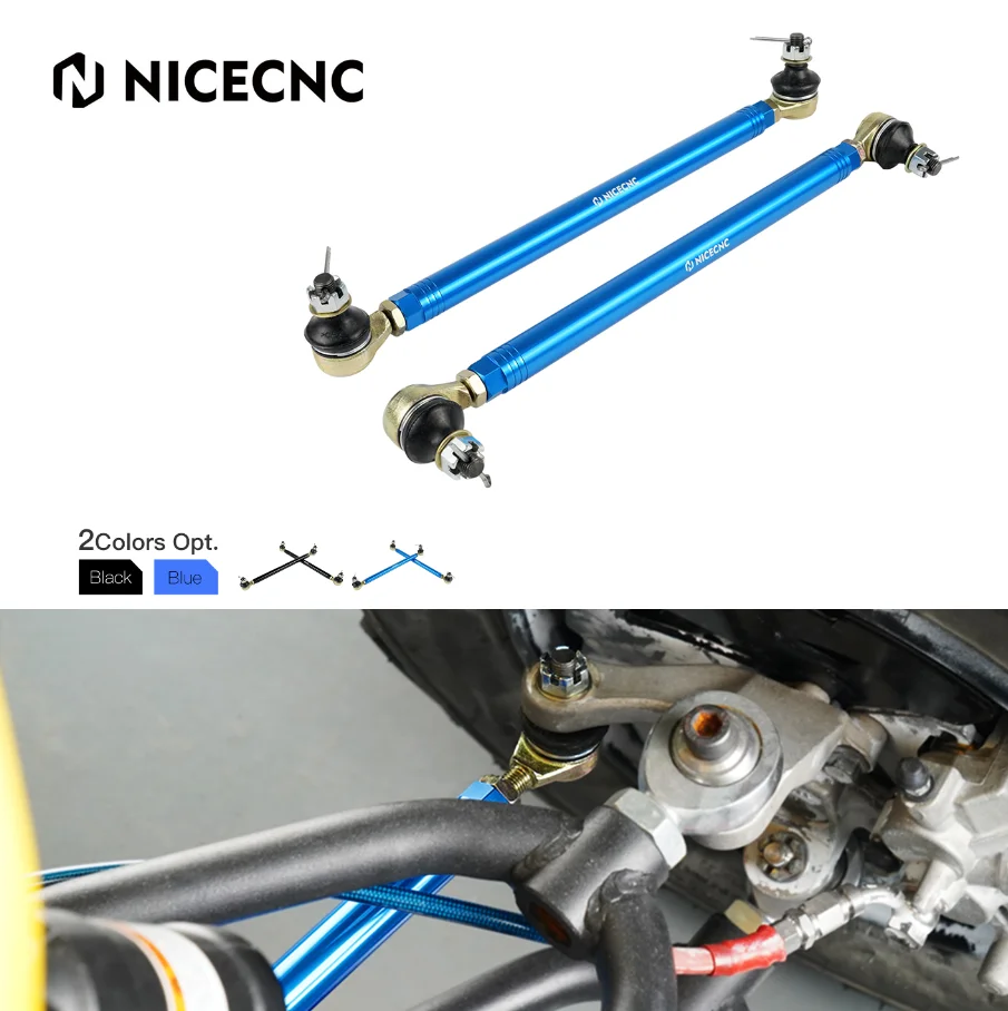 NICECNC Ball Joint Tie Rod Set For Yamaha Banshee YFZ350D YFZ350T 1988-2006 Tie Rod End Aluminum ATV Accessories Kit Go Kart
