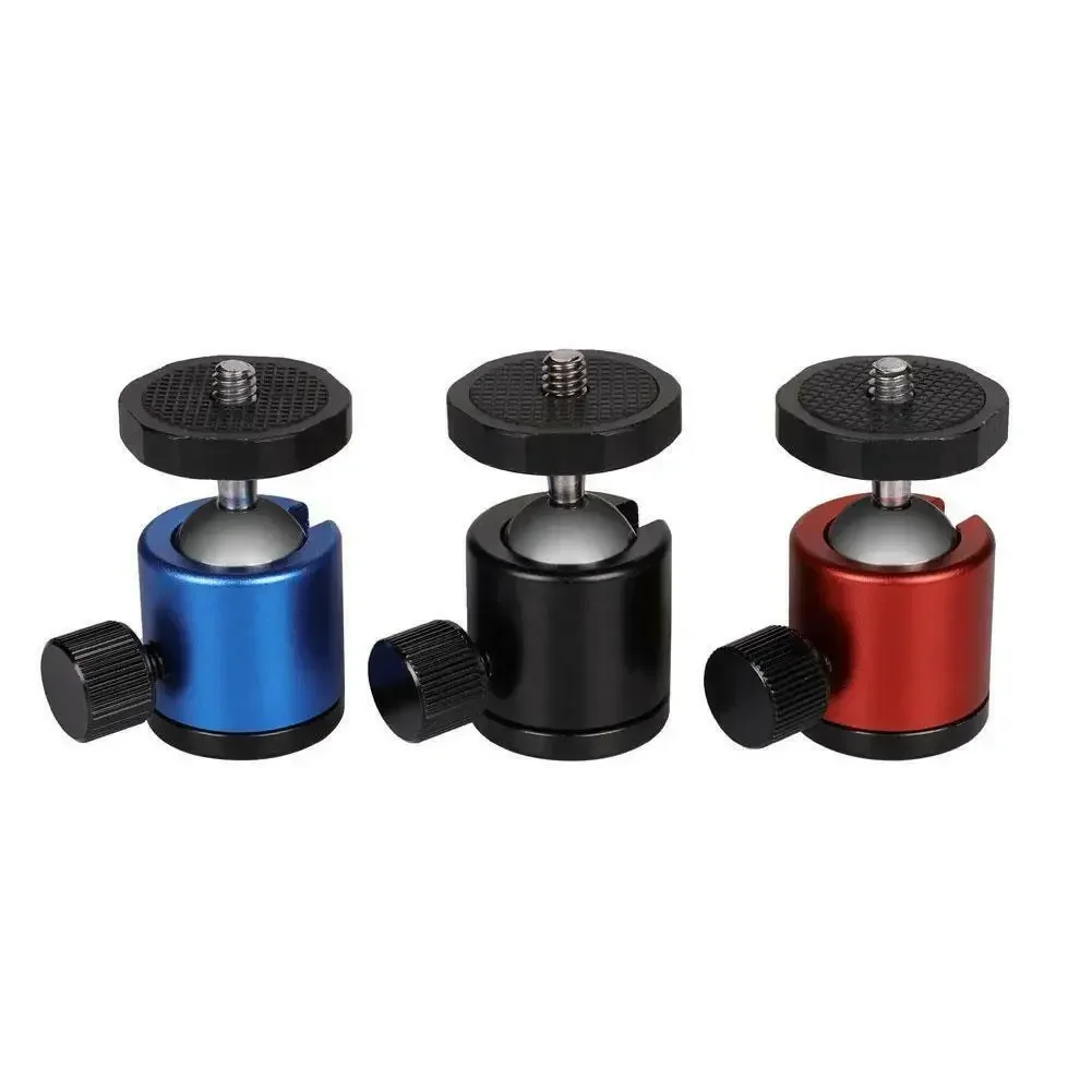 Aluminum alloy Mini Ball Head Mount For Camera Tripod Monopod DSLR Camera phone clip Desktop stand artcise ball head