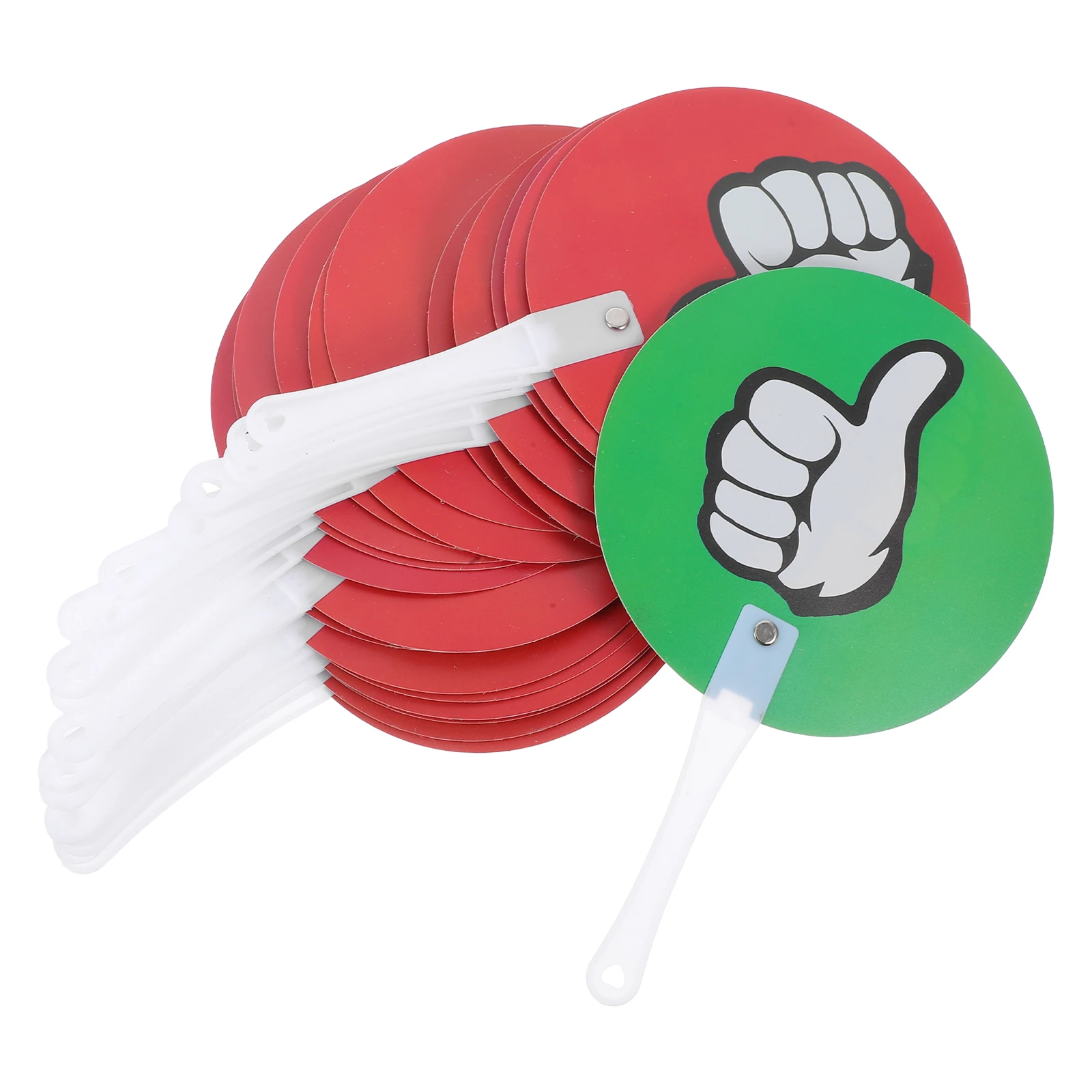 

30pcs Voting Paddle Baby Red Reusable Judging Board Portable Teacher Classroom Supply Auction Plastic