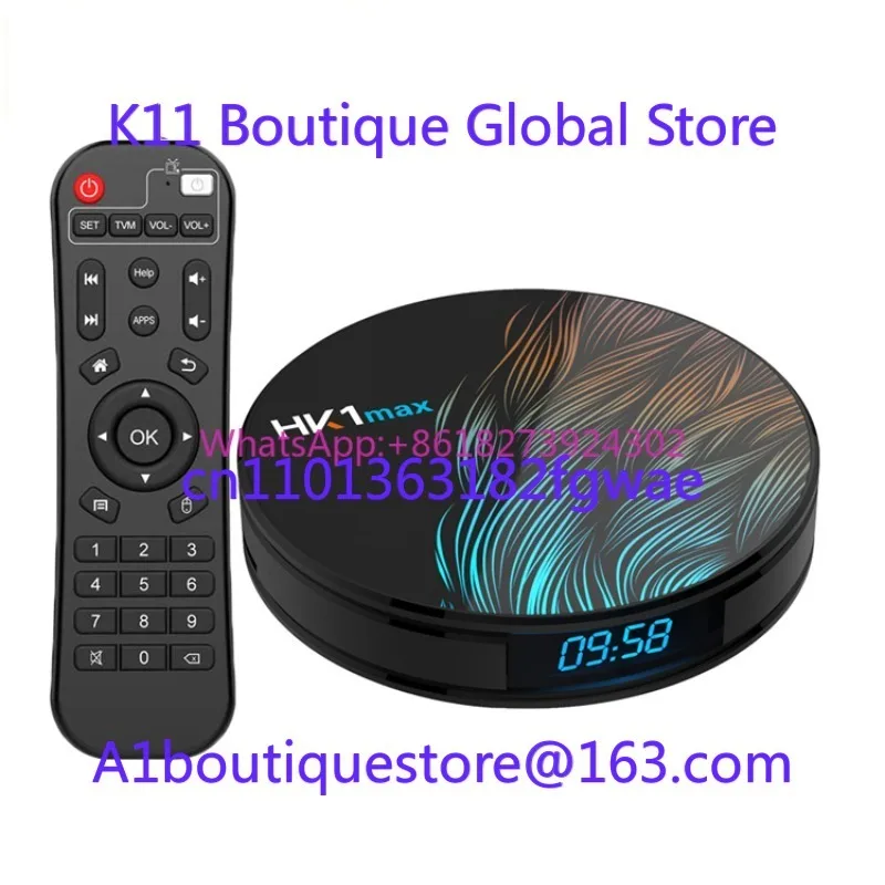 

2024 Cheapest Android 11.0 RK3318 4GB RAM 32GB 64G ROM Android Tv Box HK1 Max 4k HD Smart Tv Box HK1MAX