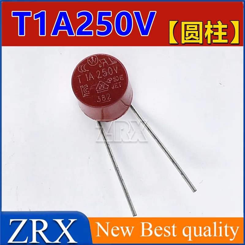 10 قطعة/الوحدة LCD إمدادات الطاقة أنبوب الصمامات أسطواني دائري T1A250V [اسطوانة]