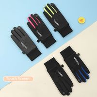 Non-slip Winter Children Bicycle Riding Gloves Touch Screen Full-finger Kids Warm Gloves Non-Slip Cold Wingproof