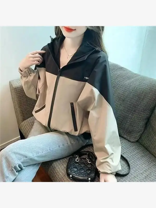 

Элитная женская летняя повседневная свободная дышащая солнцезащитная куртка 2026 года в корейском стиле Cleanfit из полиэфирного волокна, короткое пальто