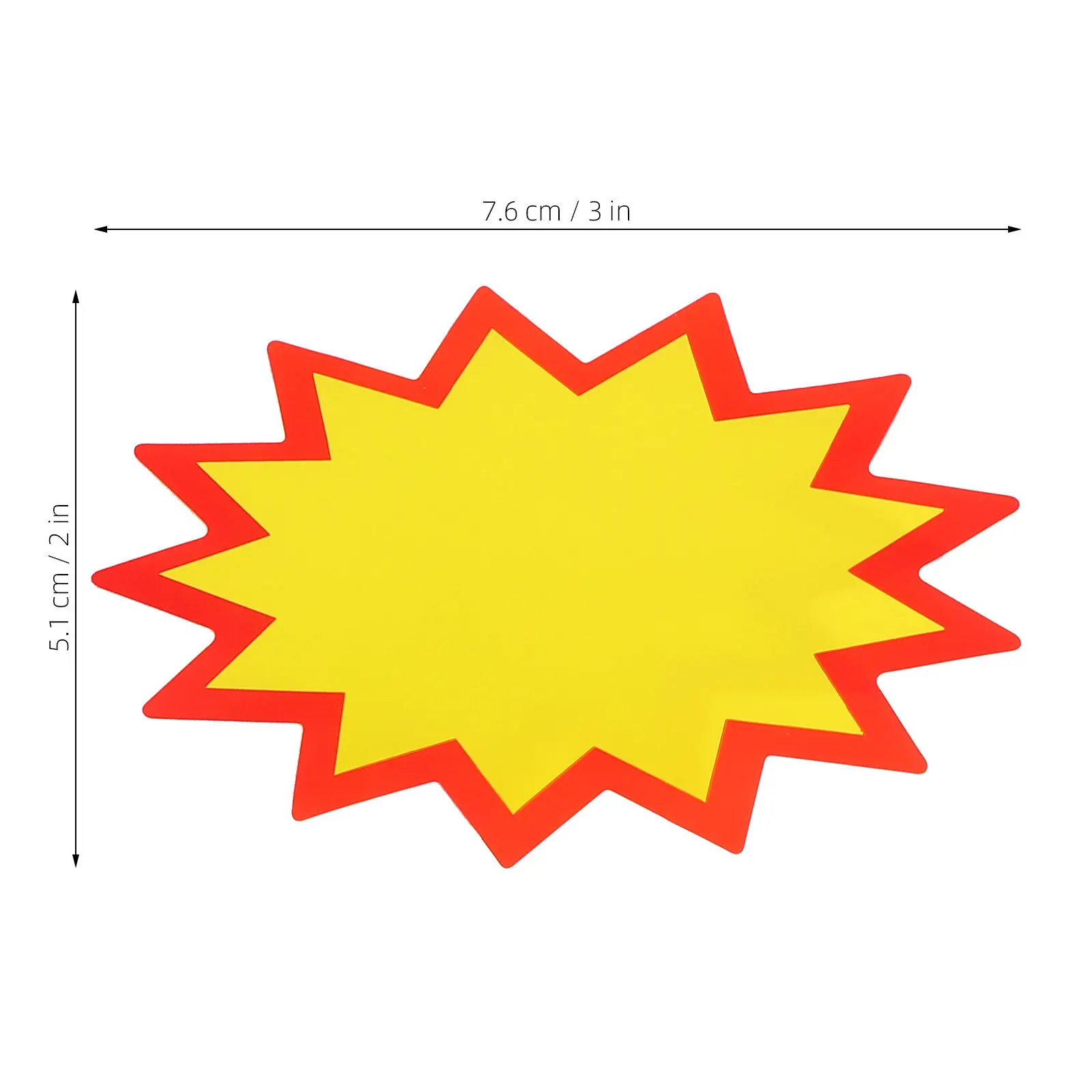 180Pcs Yellow Blank Price Tags Writable Retail Stickers Sale Signs Store Promotions Supermarket Blank Price Stickers