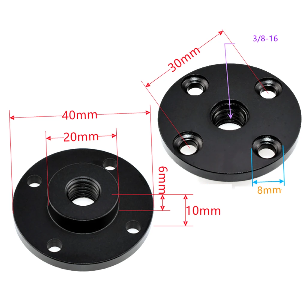3/8" 1/4" Stativadapterhalter Wandhalter Klemmhalterung zum Anschluss von Kamera und Monitorlichtblitzbefestigung Außenplatte – Detail 24